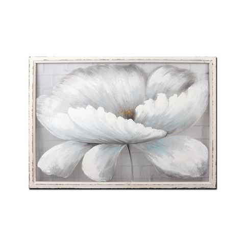 NTK-Collection Wandbild Wandbild Weiße Blüte, (Stück, 1 St), 100 x 70 cm