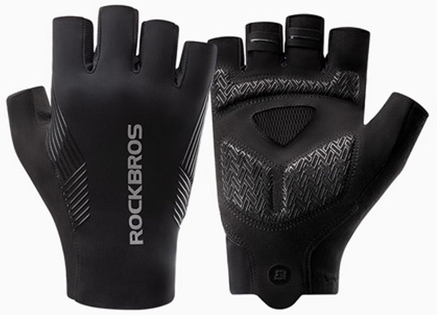 ROCKBROS Fahrradhandschuhe Sommer Fahrradhandschuhe fingerlos atmungsaktiv stoßdämpfend