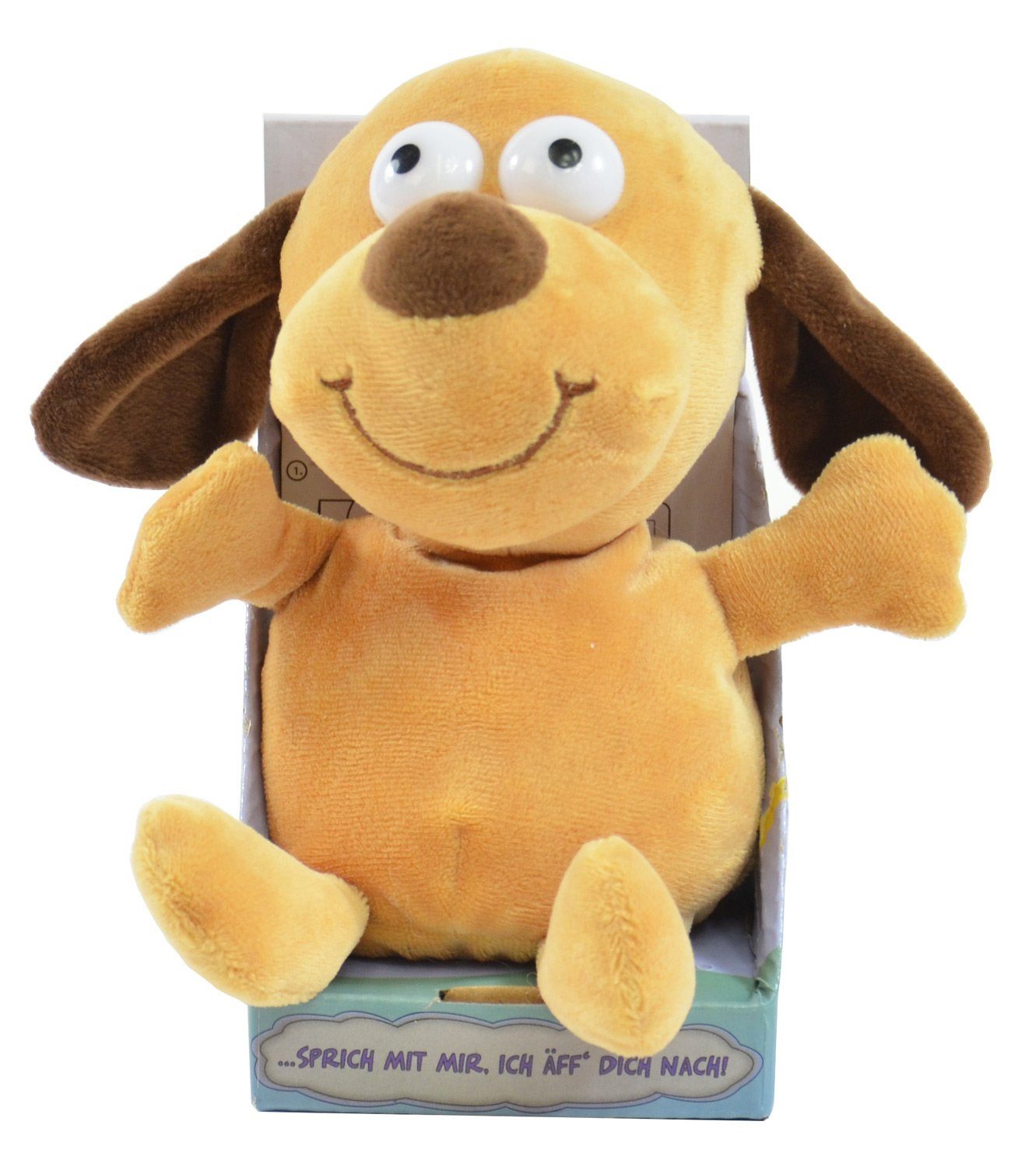 Kögler Plüschfigur Kögler Labertier Hund - "Bruno" (1-St), Spricht nach und bewegt sich beim Wiedergeben.