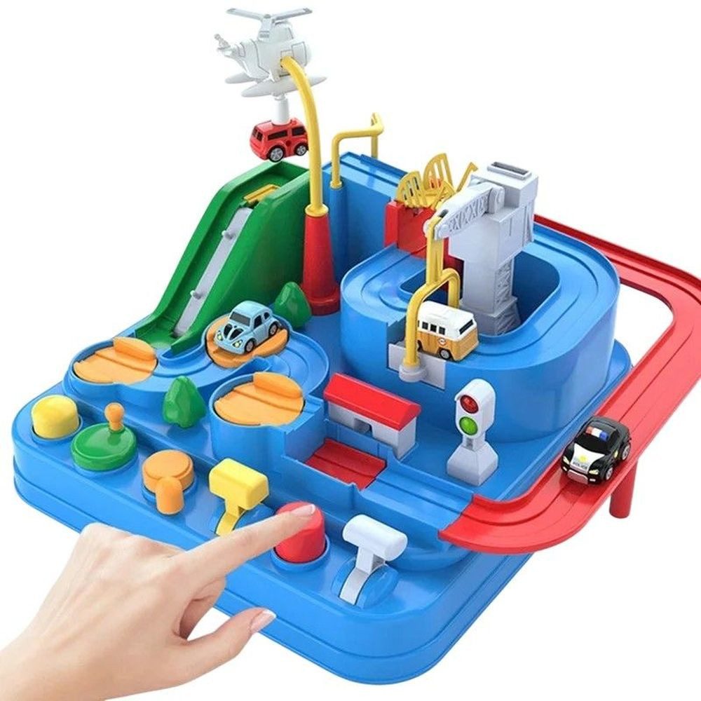 Autorennbahn Rennbahn Spielset Kinder Interaktives Abenteuer Mechanisch DE.