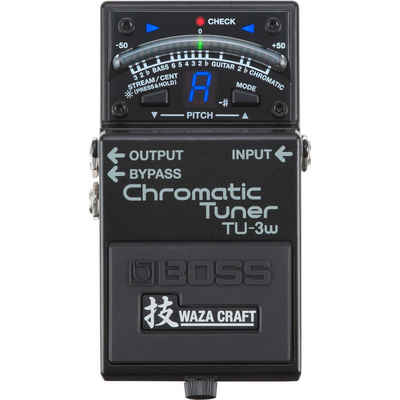 BOSS Stimmgerät, (TU-3W Waza Craft Pedal Tuner), TU-3W Waza Craft Pedal Tuner - Stimmgerät für Gitarren