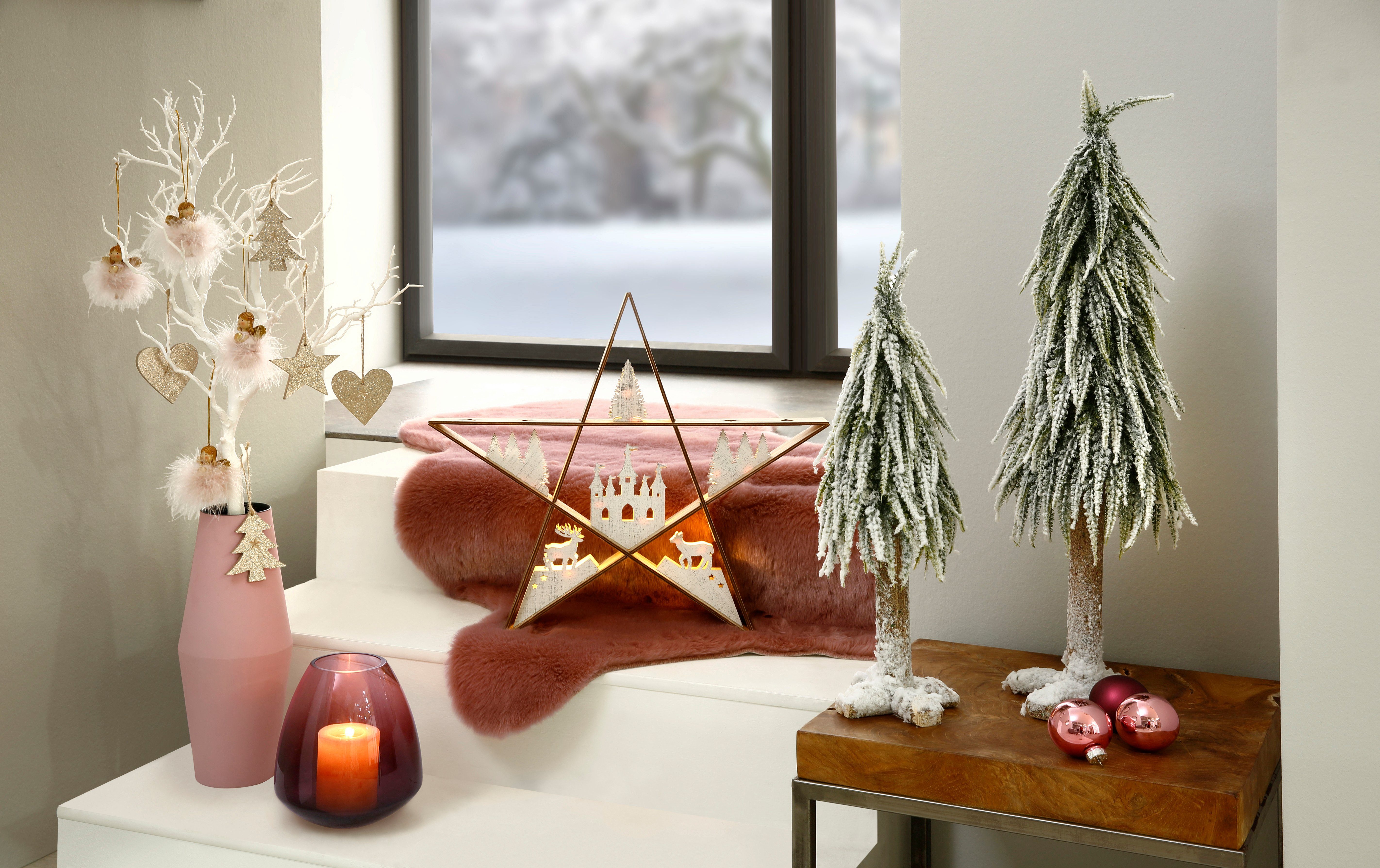 Home affaire Weihnachtsstern, integriert, fest Details Stern LED mit zahlreichen Weihnachtszauber, Weihnachtsdeko, LED Warmweiß