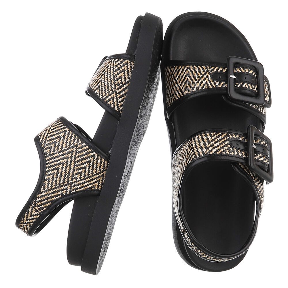 Ital-Design Moderne Damen-Sandalen mit Schnallen für günstig online kaufen