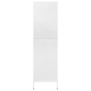 furnicato Kleiderschrank Weiß 90x50x180 cm Stahl (1-St)