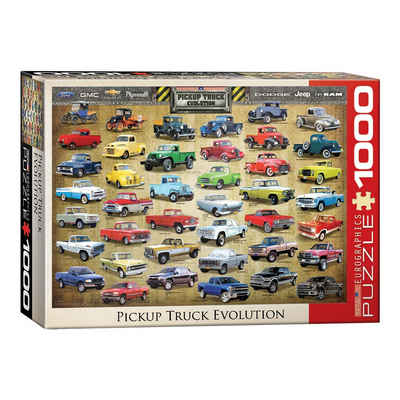 empireposter Puzzle Amerikanische Pickup Trucks - 1000 Teile Puzzle im Format 68x48 cm, 1000 Puzzleteile