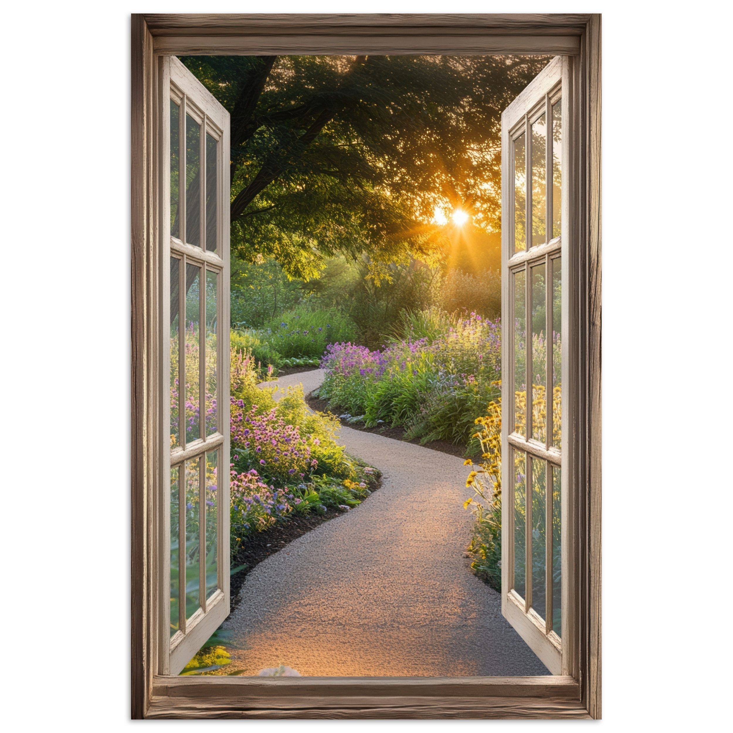 MuchoWow Poster Aussicht - Blumen - günstig online kaufen