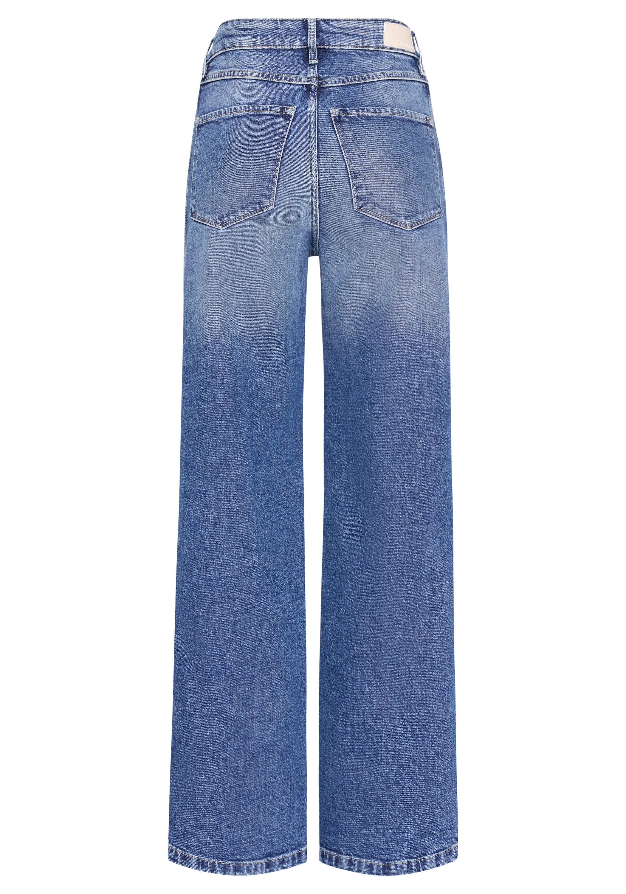 Paddock's Relax-fit-Jeans MARLENE Relaxed Fit Damenjeans mit seitlichem Denim Einsatz