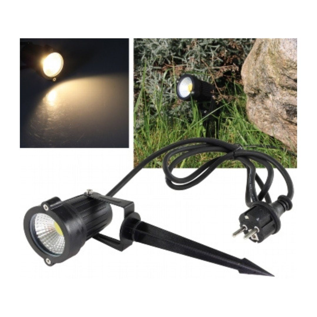 LED Gartenleuchte LED Gartenstrahler 5W, 430lm, IP44, Warmweiß