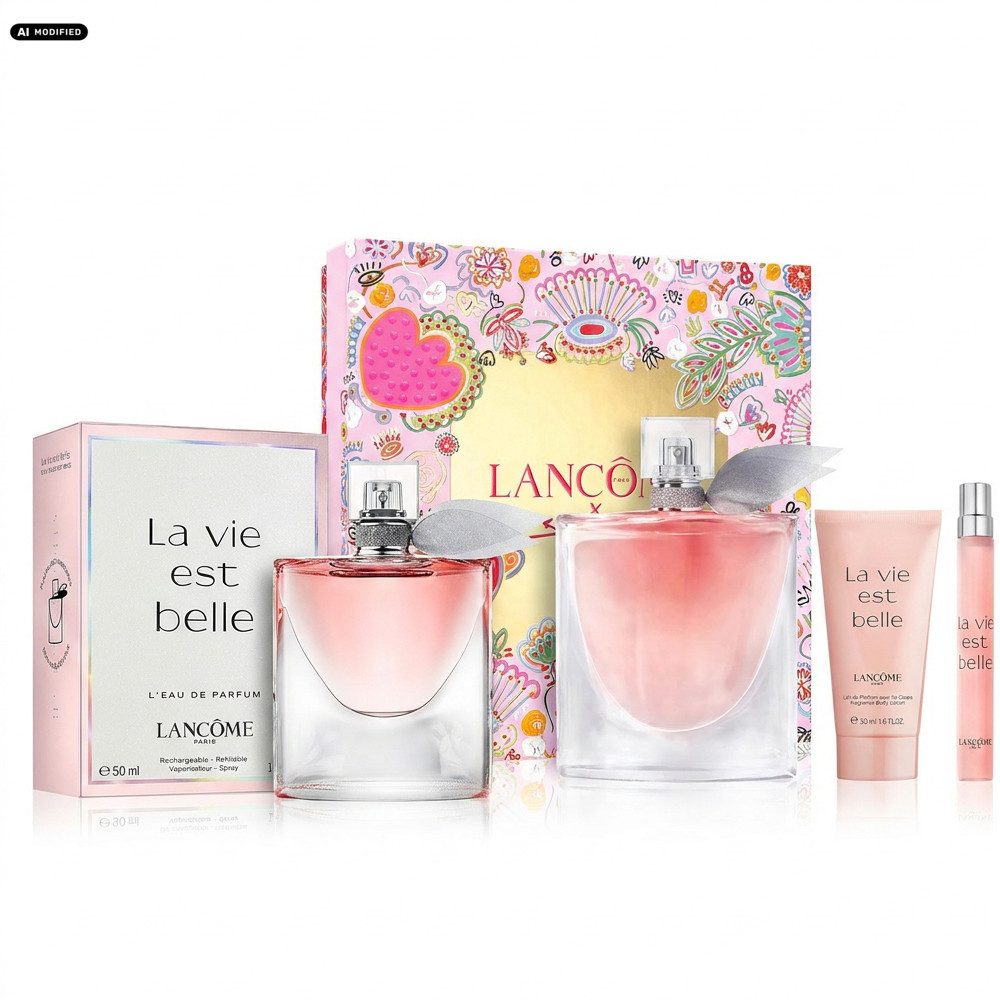LANCOME Eau de Parfum Lancome La vie est belle Duft und Pflegeset Duo, Kombination aus Duftklassiker und ergänzendem Duftset