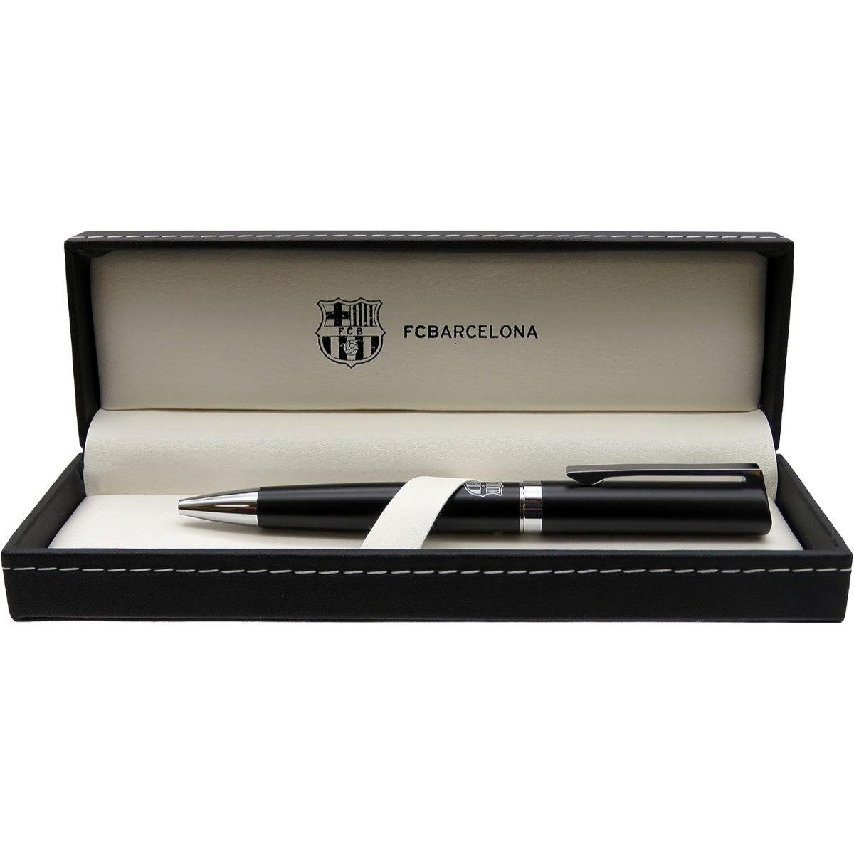 FC Barcelona Kugelschreiber - Metallstift eleganter Schreibstift im hochwertigen Etui, (2-tlg)