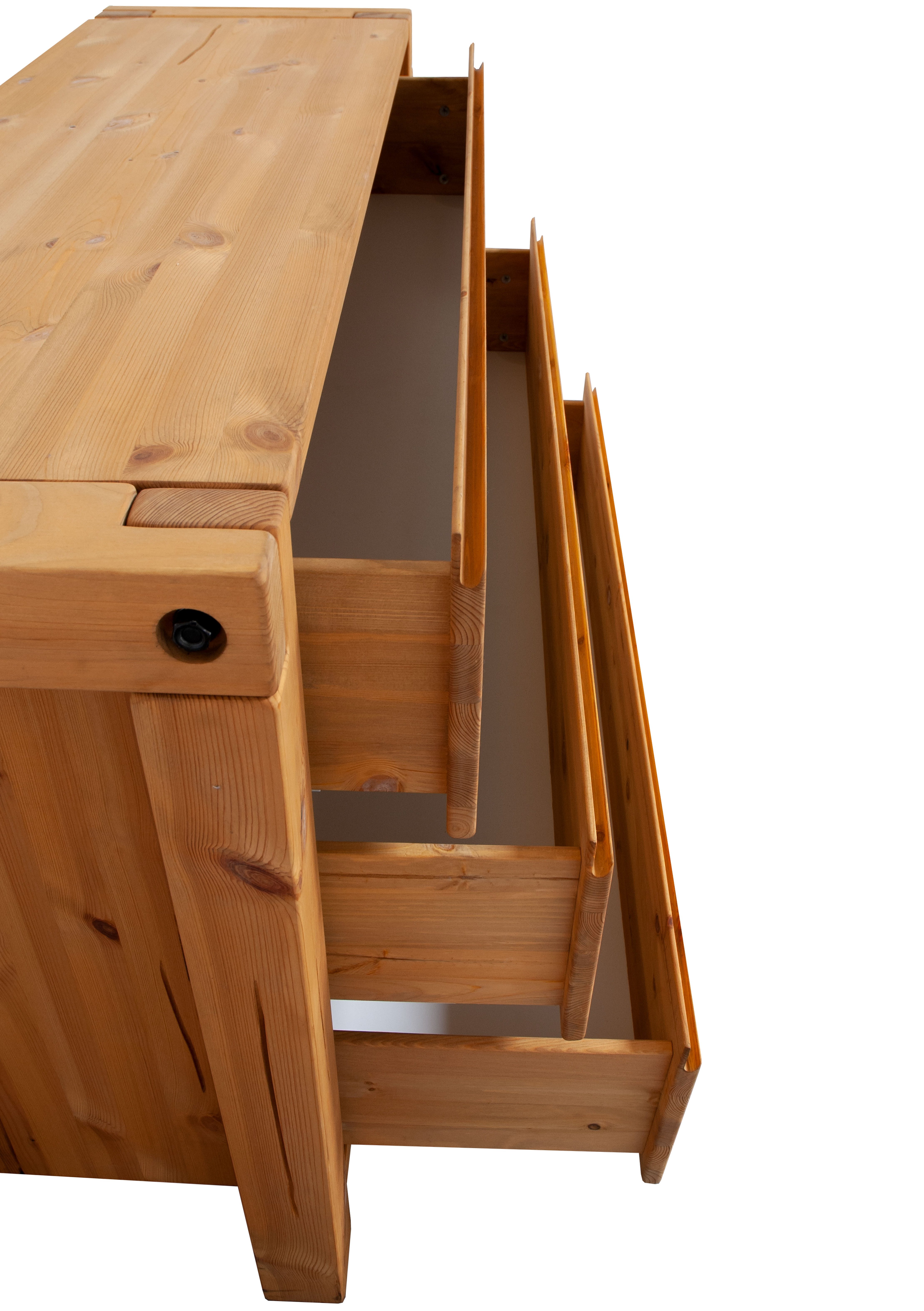 Woodroom Kommode Thun (Maße: 138 × 88 × 44 cm), Sideboard, Anrichte, massive Kiefer eichefarbig honig gebeizt & geölt