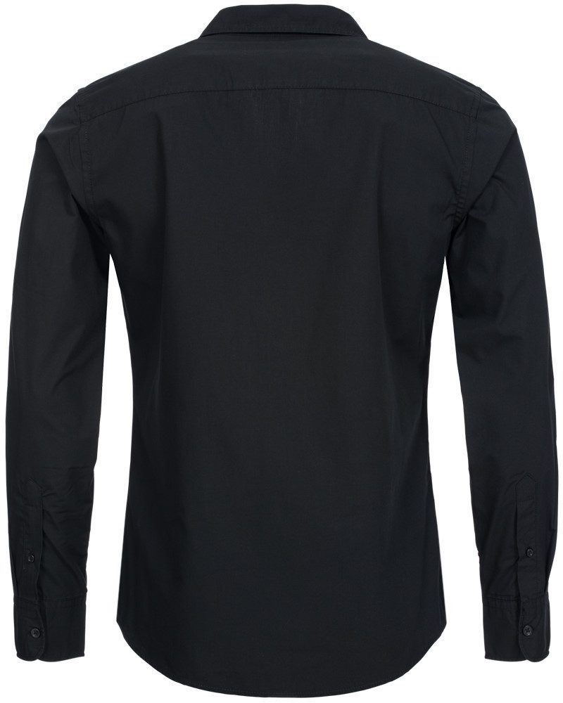 Früchtl Langarmhemd aufwändig bestickt Slim-Fit