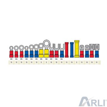 ARLI Crimpzange ARLI Handcrimpzange 0,5 - 6 mm² - Crimpzange Presszangen Zange + Kabelschuhe Sortiment 350 teilig