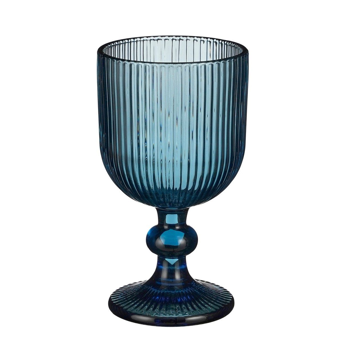 Mica Decorations Weinglas Merlot Wine Glass - Set of 6 - 250 ml - Glass - Blue, Glas