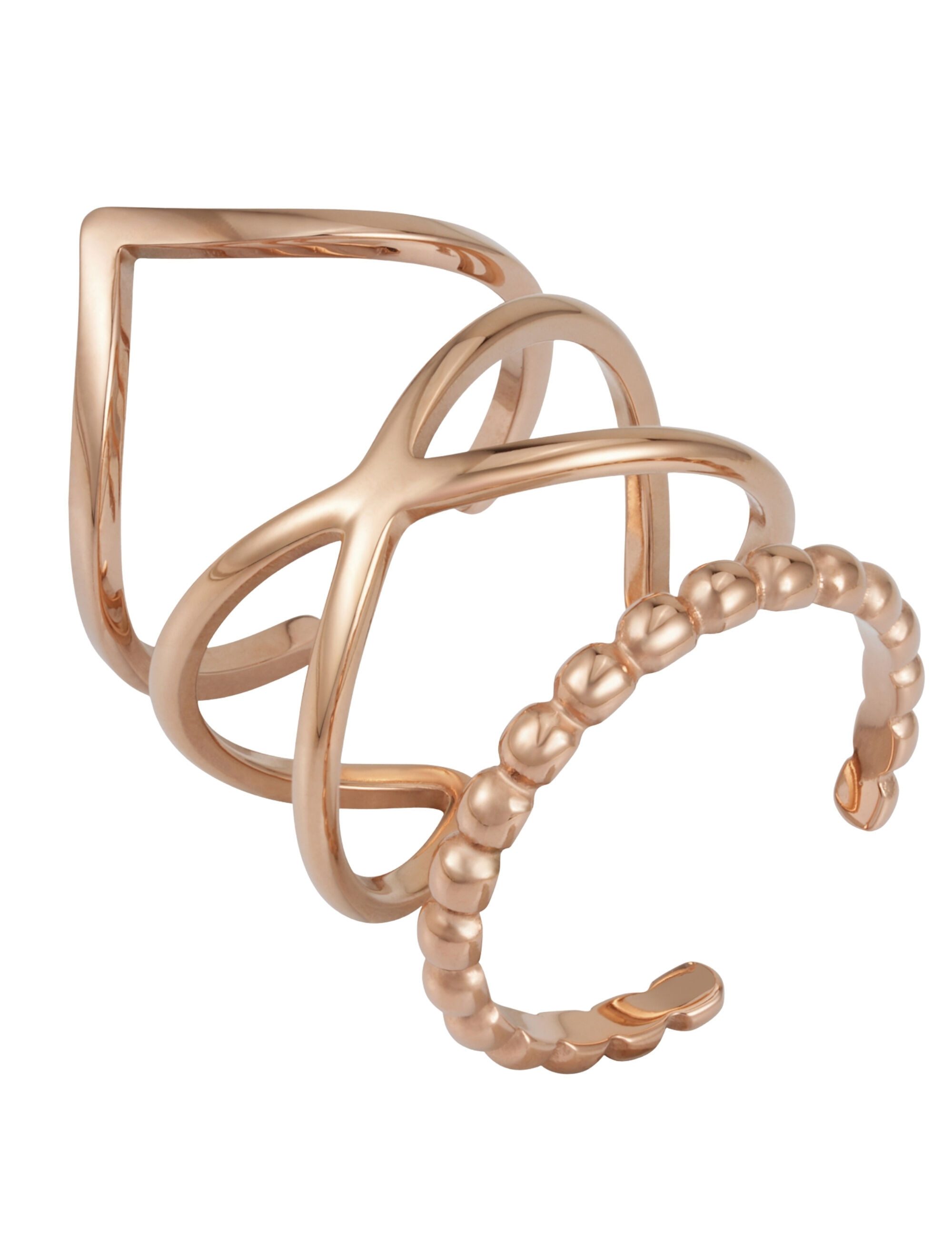 GOOD.designs Ring-Set (3-tlg), 3-teilige verstellbare Stapelringe