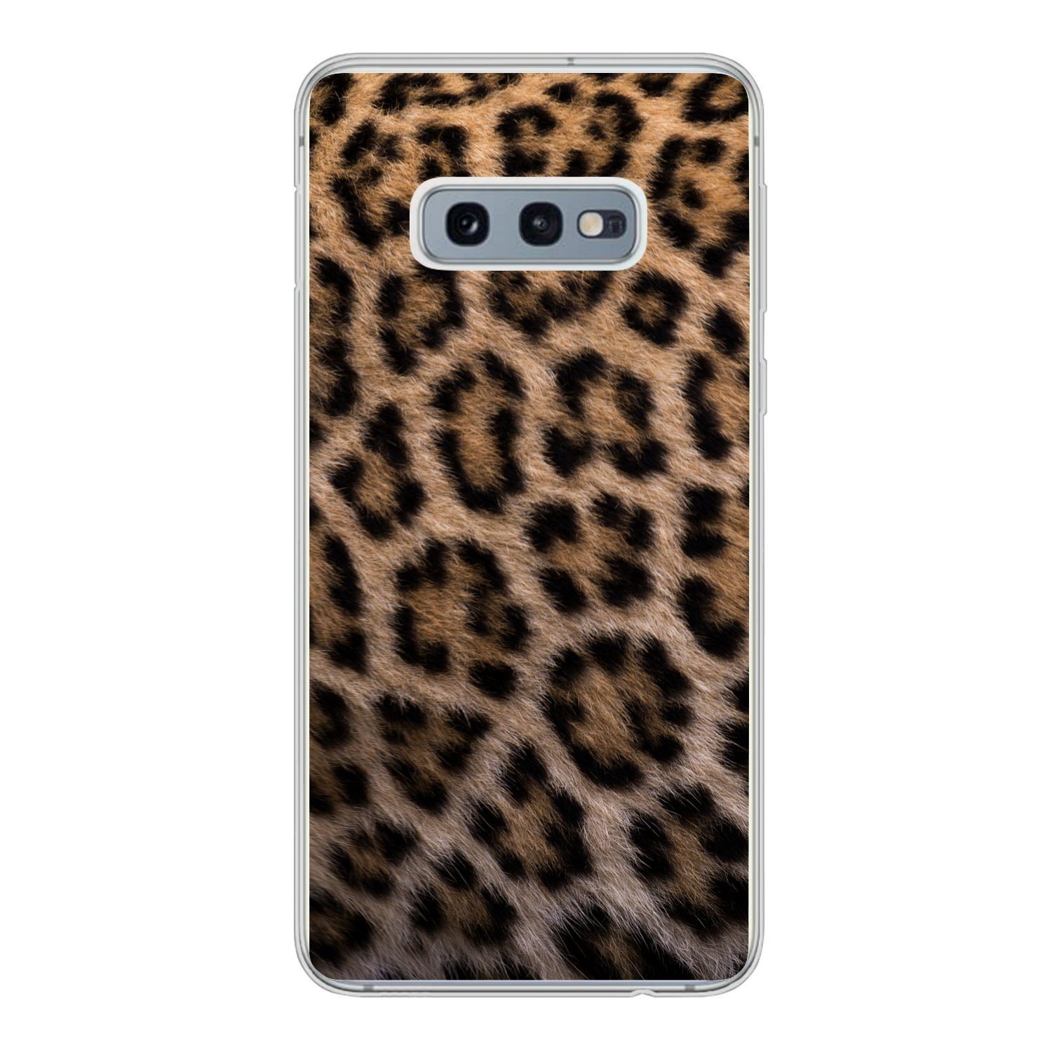 MuchoWow Handyhülle für Samsung Galaxy S10e Panther Druck, Phone Case, Silikon, Schutzhülle Dünn