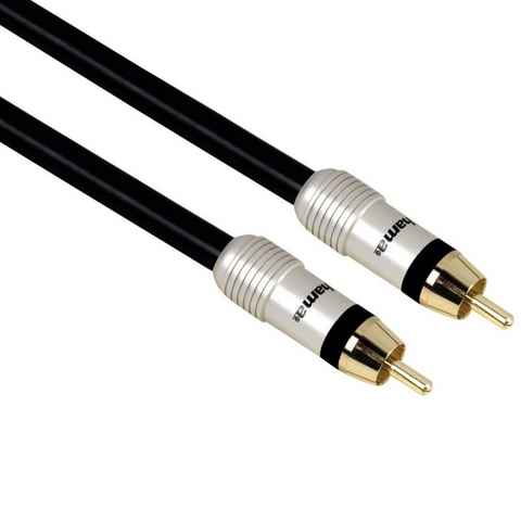 Hama Digital Cinch-Kabel 1:1 Koaxial Audio RCA Audio-Kabel, Cinch, (150 cm), Audio-Kabel mit RCA- Chinch-Anschluss, für Verstärker Subwoofer etc