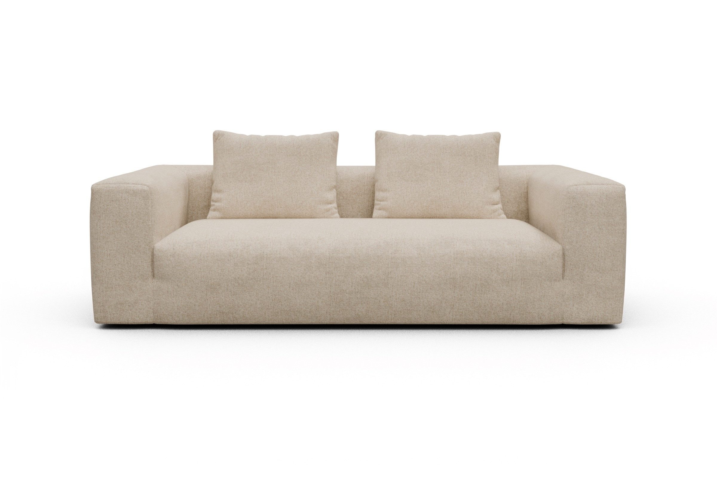 moebelfaktor Sofa Fred 3-Sitzer, Modular, tief, komfortabel, breite Armlehnen