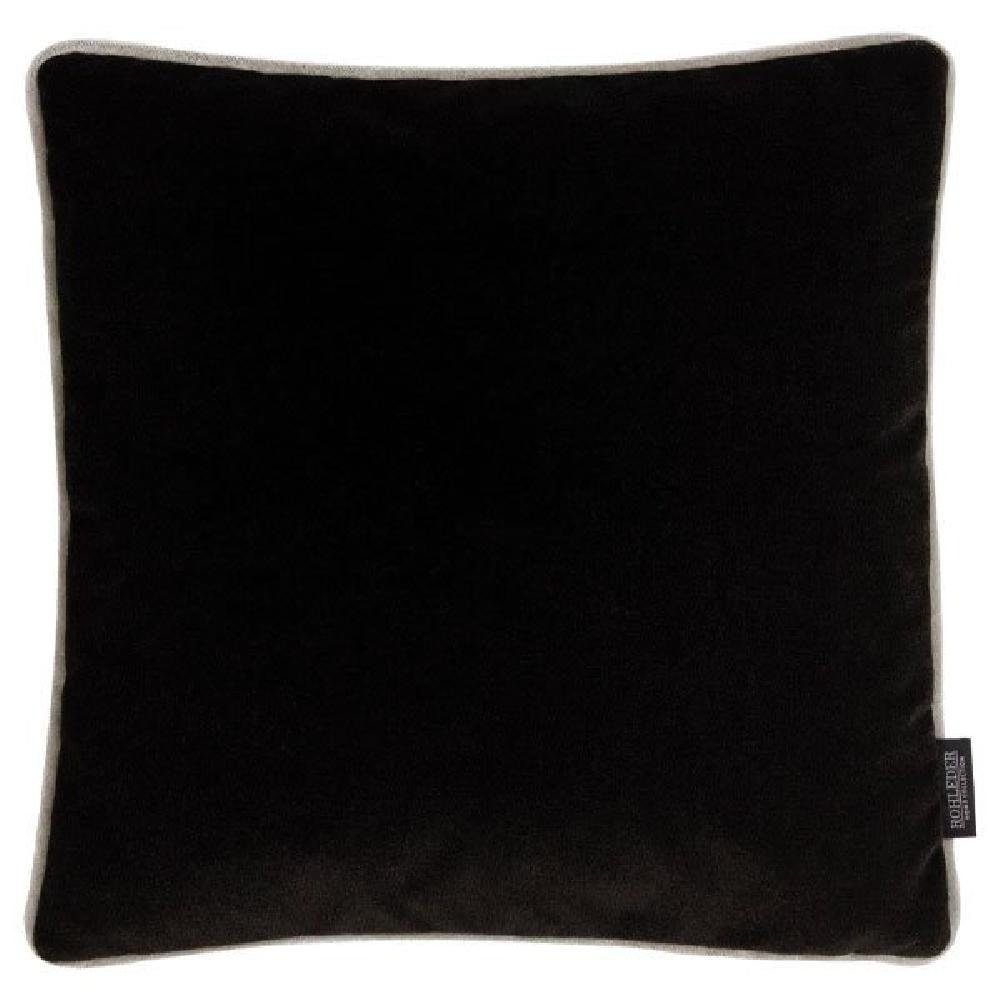ROHLEDER Kissenhülle Kissenhülle Samt Big Cloud Crow Schwarz (50x50cm)