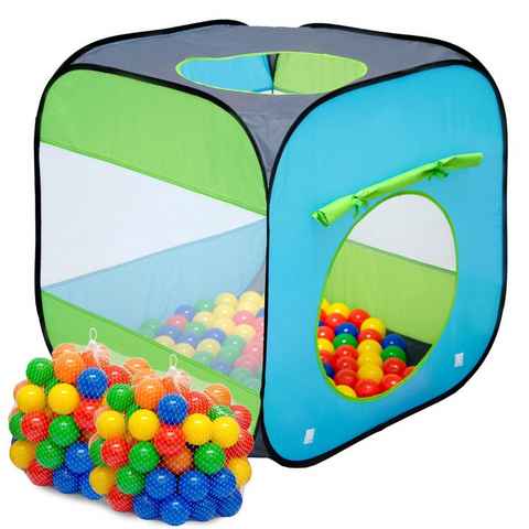LittleTom Spielhaus Kinderspielzelt Bällebad-Pool Arielle + 200 Bälle, Bällebadbälle Bällepool Set