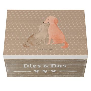 Mr. & Mrs. Panda Dekokiste 22 x 15 cm Hunde Liebe - Hundeglück - Geschenk, Hundemotiv, Kiste, Hu (1 St), Einschlagscharniere