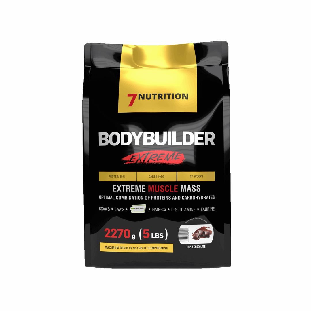 7Nutrition 7Nutrition Bodybuilder EXTREME 2270g + Whey Protein, Creatin, Glutamin Pulver, Enthält Creapure® Kreatin, L-Glutamin, Taurin und HMB-Ca