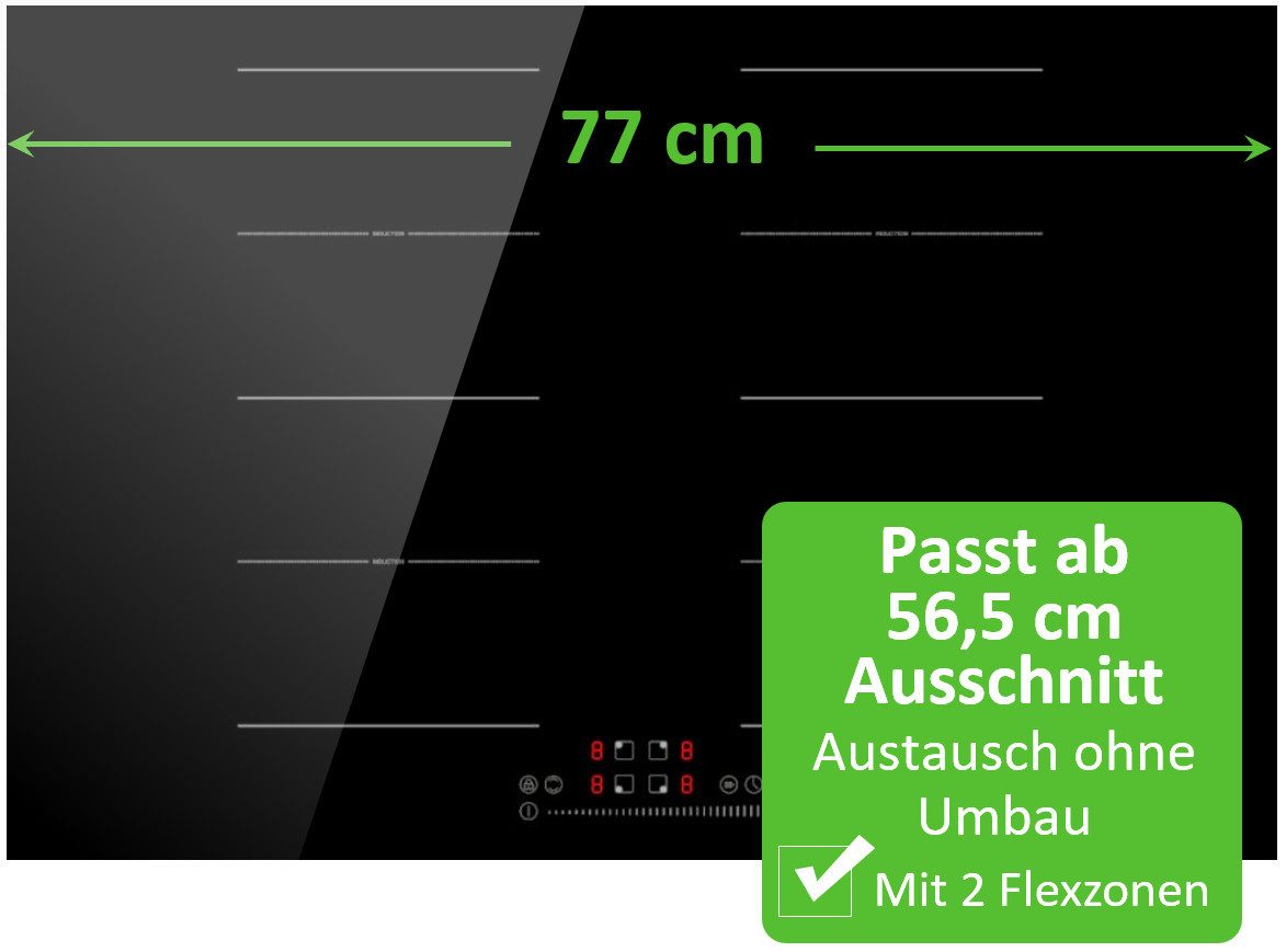 PKM Flex-Induktions-Kochfeld IN77-2FZS