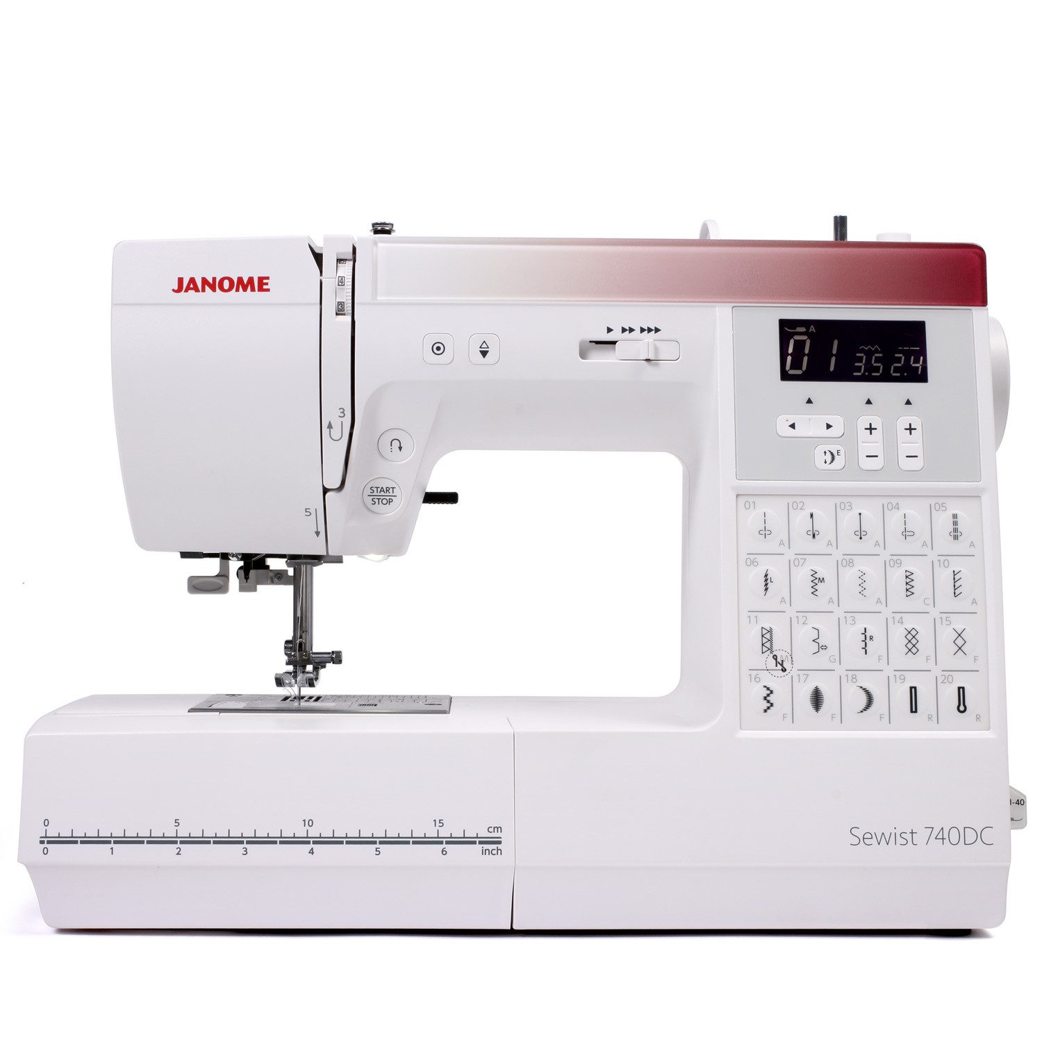 Janome Nähmaschine Sewist 740DC, 40 Programme