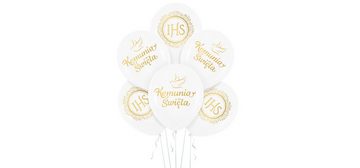 Festivalartikel Girlandenballon Wunderschönes Dekorationsset für die Erstkommunion., Zestaw dekoracji balonów na I Komunię Świętą
