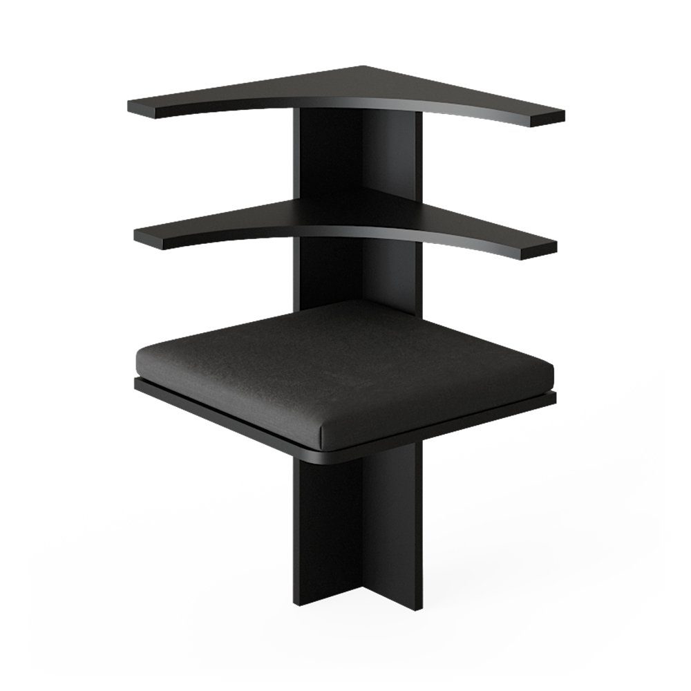 Vicco Sitzbank Roman, Schwarz, 43.5 x 43.5 cm (1-St)