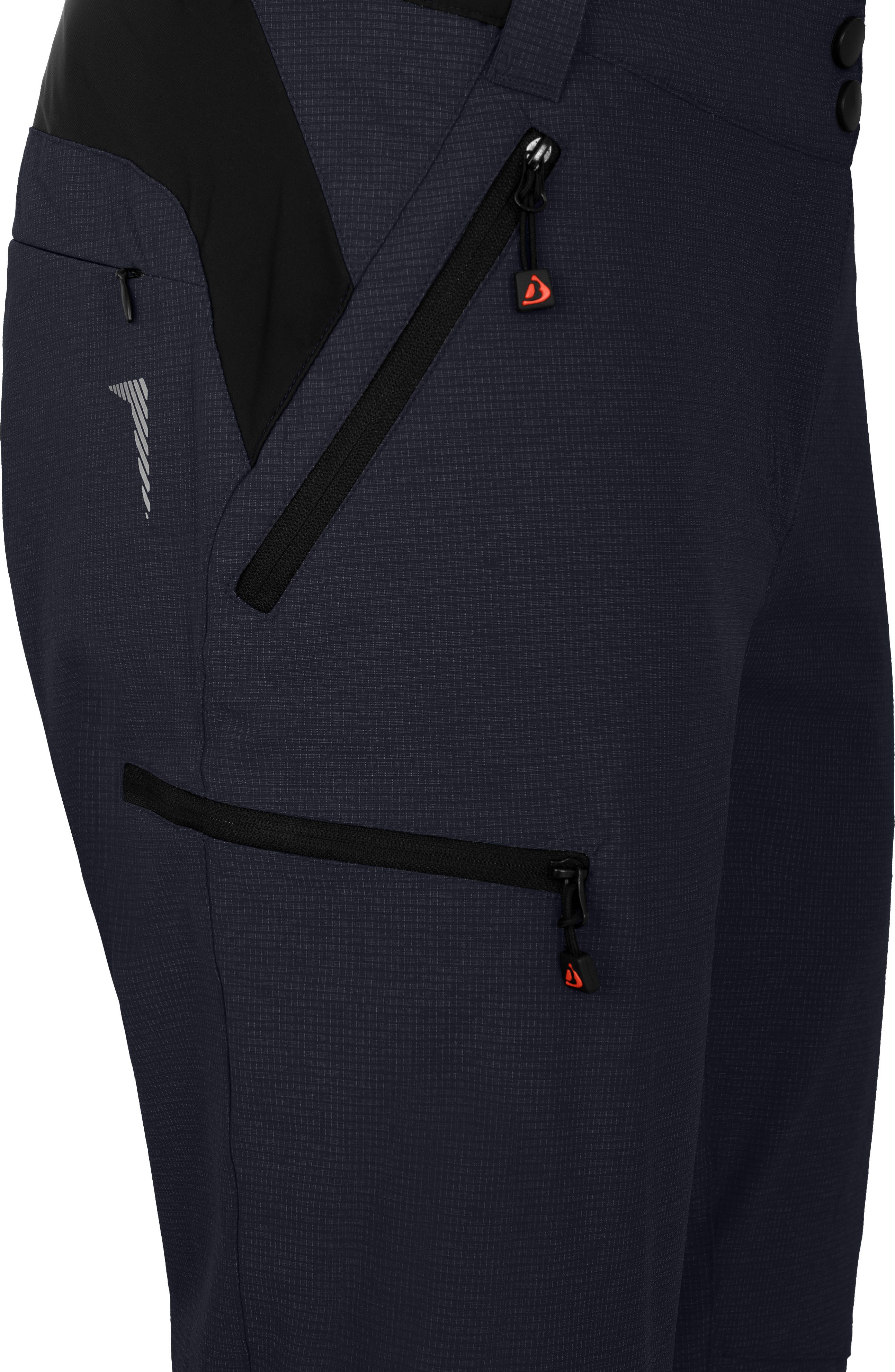 Bergson Outdoorhose VALLI zip-off Damen Radhose, robust elastisch, Normalgrößen, Nacht blau