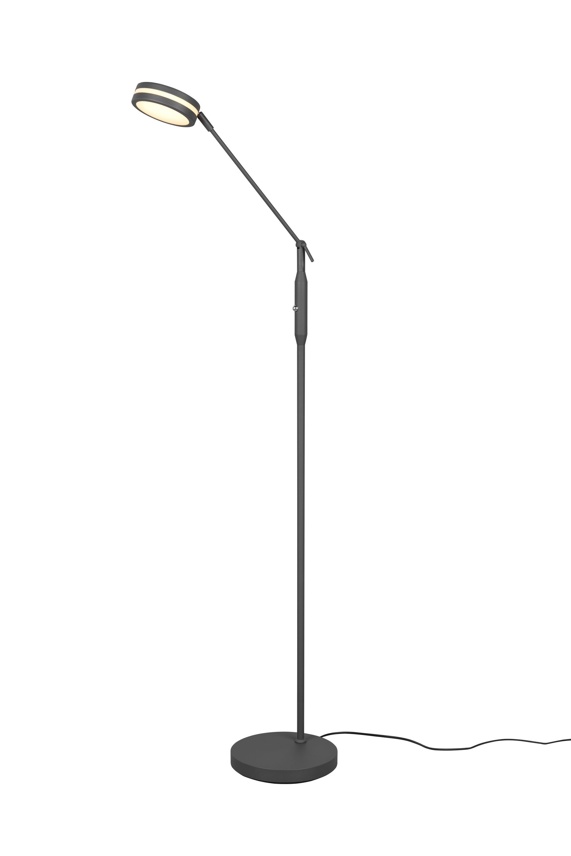 TRIO Leuchten Stehlampe Stehleuchte, TRIO-Leuchten Stehleuchte FRANKLIN (BH 23x133 cm) BH 23x133 cm grau