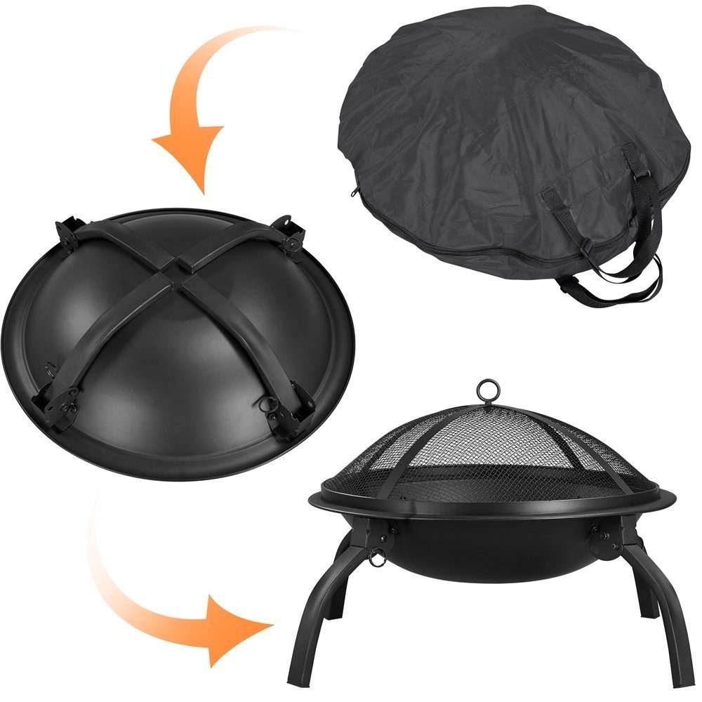 Yaheetech Feuerschale, mit Tragetasche, Feuerstelle Ø54cm günstig online kaufen