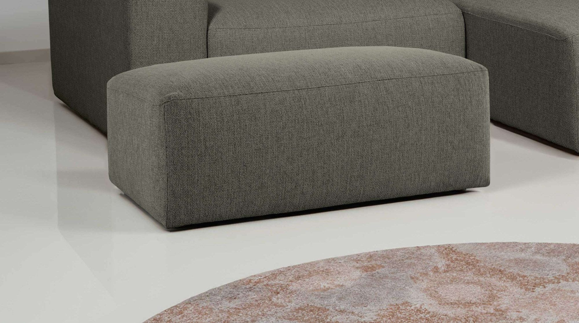 INOSIGN Polsterhocker Koa, Wellenunterfederung, weicher Lounge-Sitzkomfort