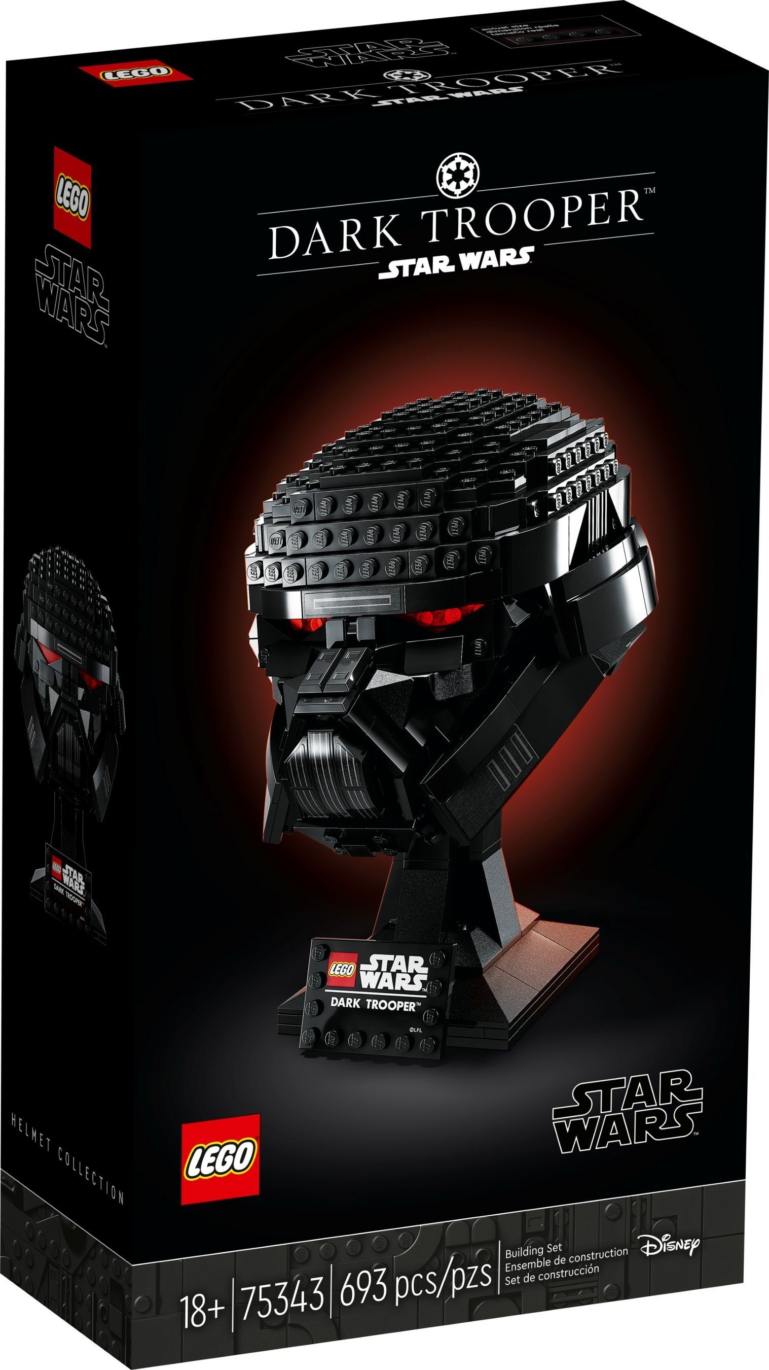 LEGO® Konstruktionsspielsteine LEGO 75343 STAR WARS Dark Trooper™ Helm - EOL 2023, (Set)
