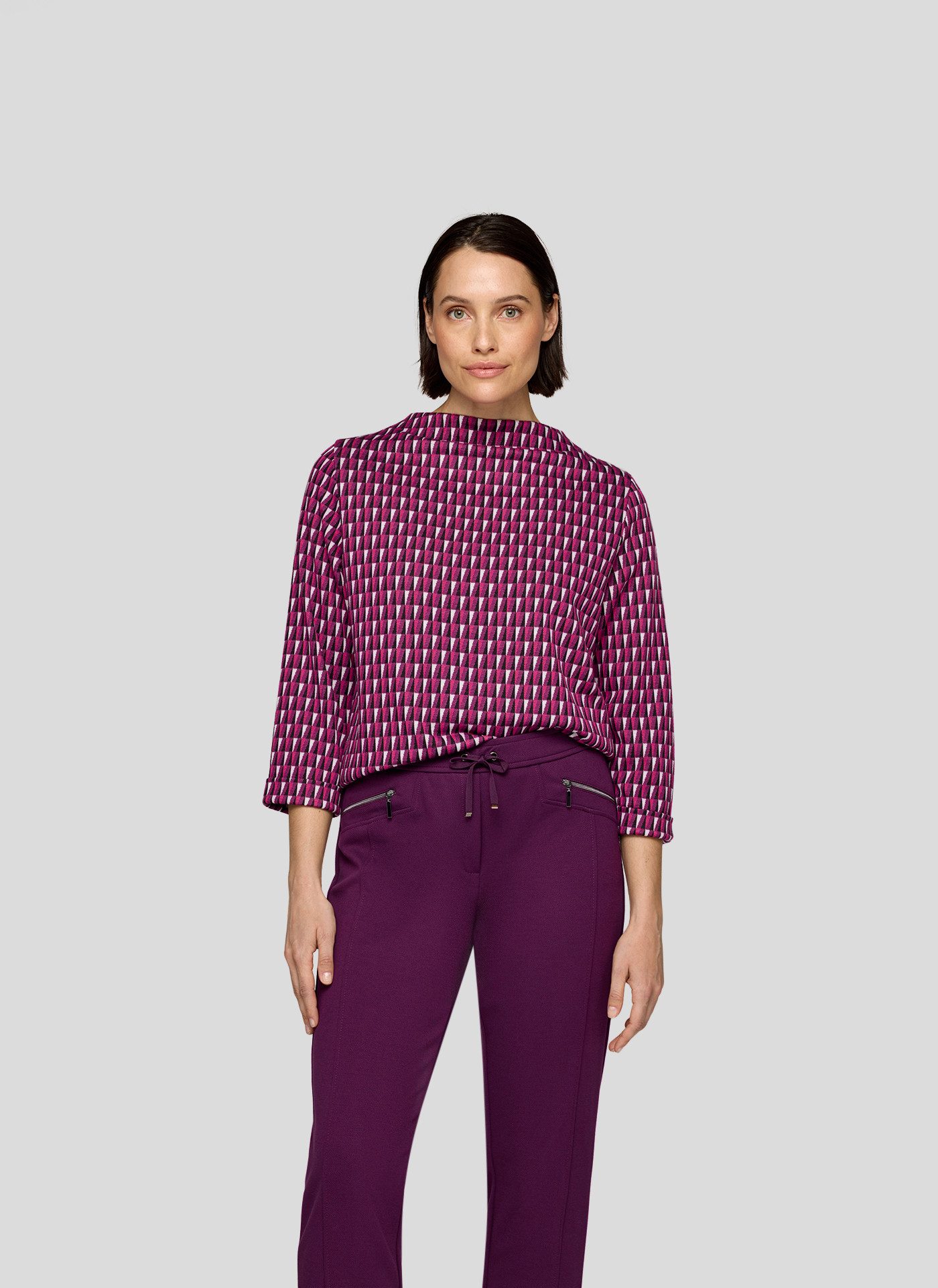 Rabe 3/4-Arm-Shirt mit grafischem Muster günstig online kaufen