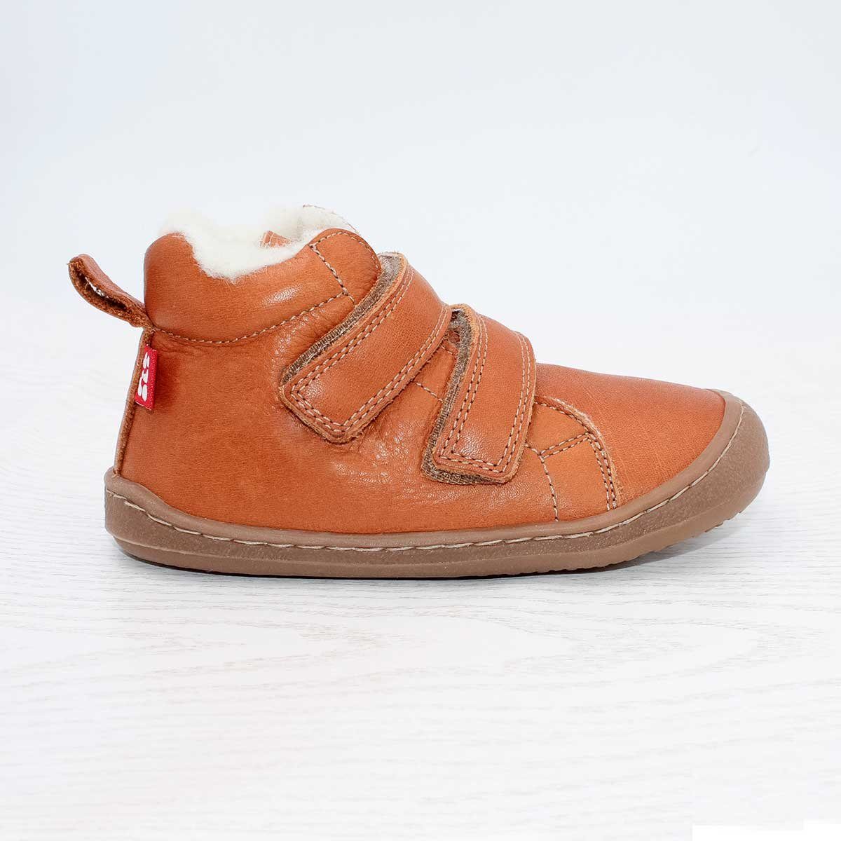 POLOLO Barfuß Winterstiefel für Kinder, bequemer Winterstiefel gefüttert mit Bio Wolle