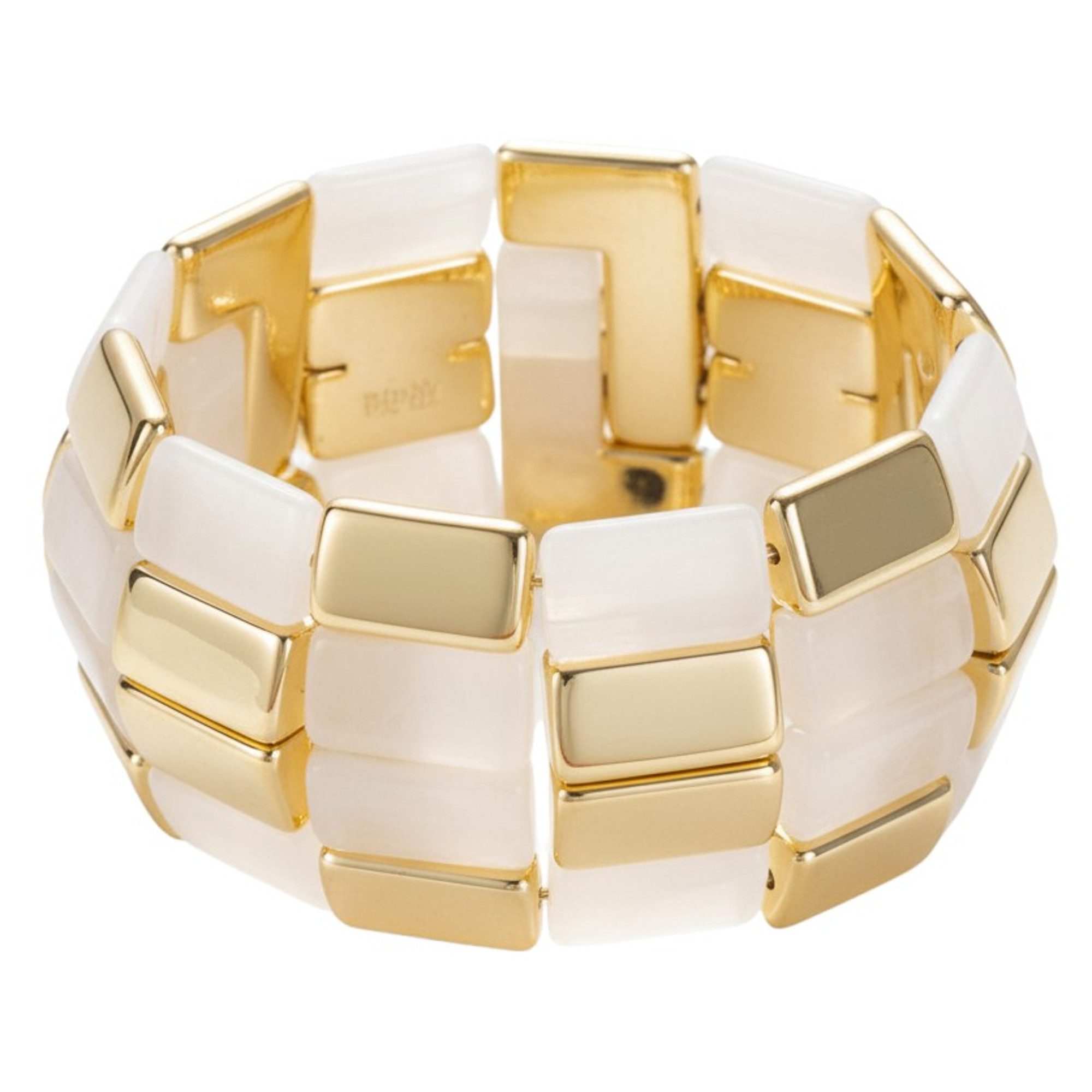 KARMA Armband Damen breit Acryl dehnbar vers. Farben 6 cm (Set, Schmuck für Frauen Acrylarmband), Statement Damenarmband