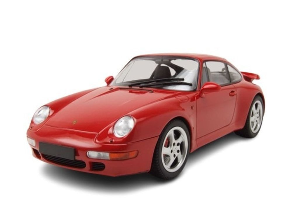 Minichamps Modellauto Porsche 911 (993) Turbo 1995 rot, Maßstab 1:18