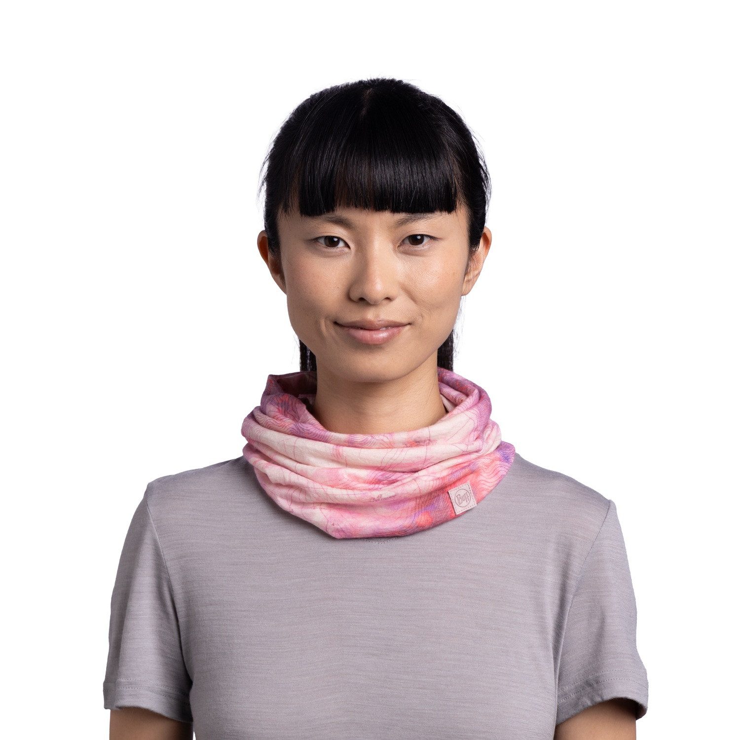 Buff Multifunktionstuch, MERINO LIGHTWEIGHT DIGITAL PRINTS ORISA PINK AZALEA
