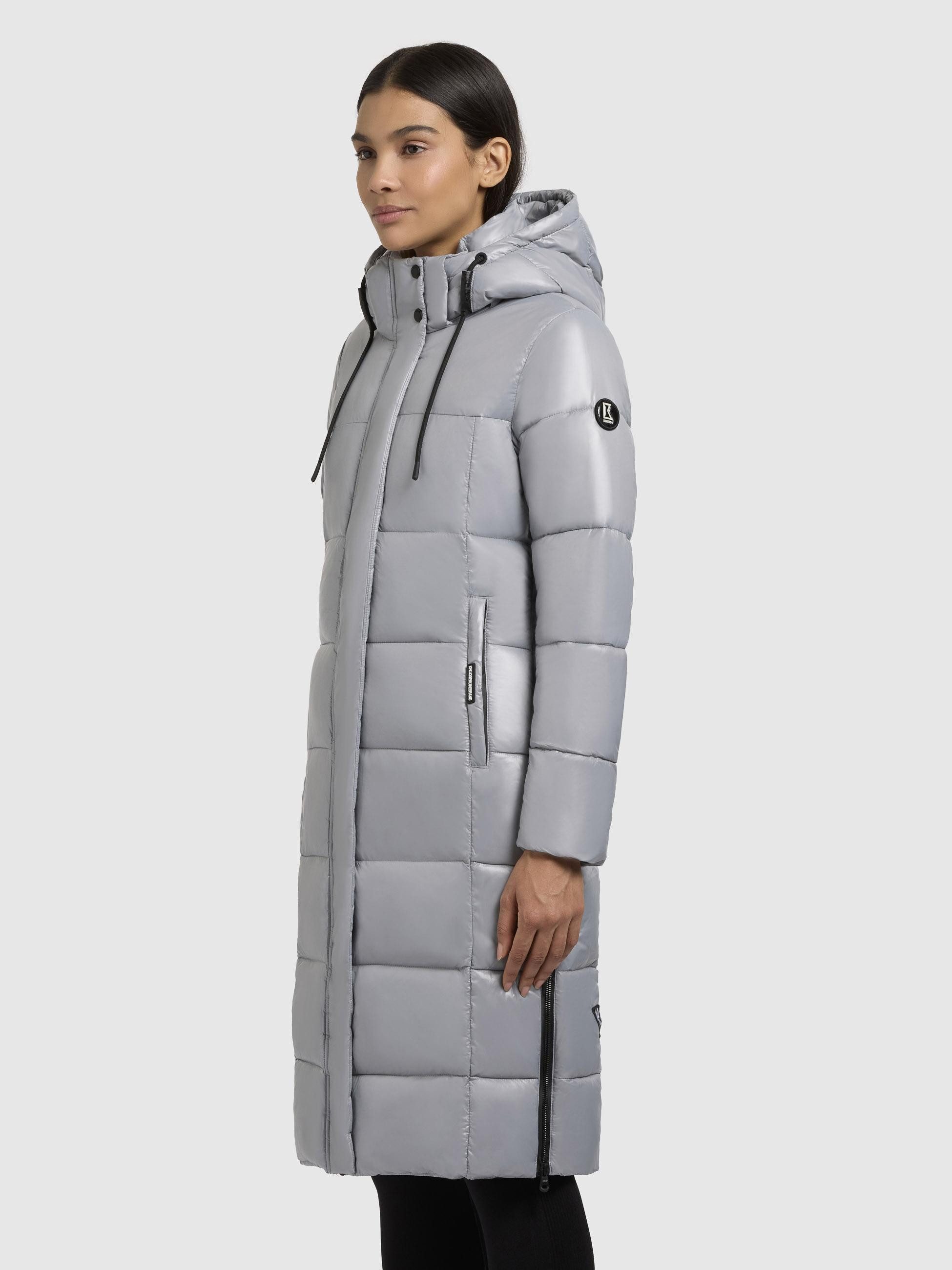 khujo Steppmantel "Shane2-YM", Glänzender Damen Wintermantel mit (abnehmbar günstig online kaufen