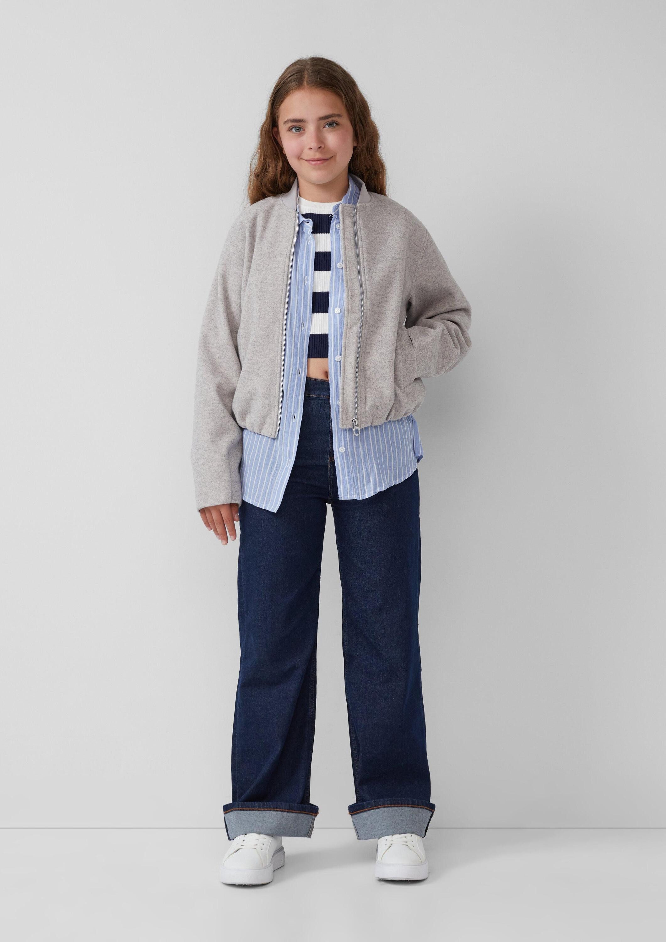 s.Oliver Weite Jeans Jeans-Hose WIDE LEG Jeans / Regular Fit / High Rise / Wide Leg / Aufschlag