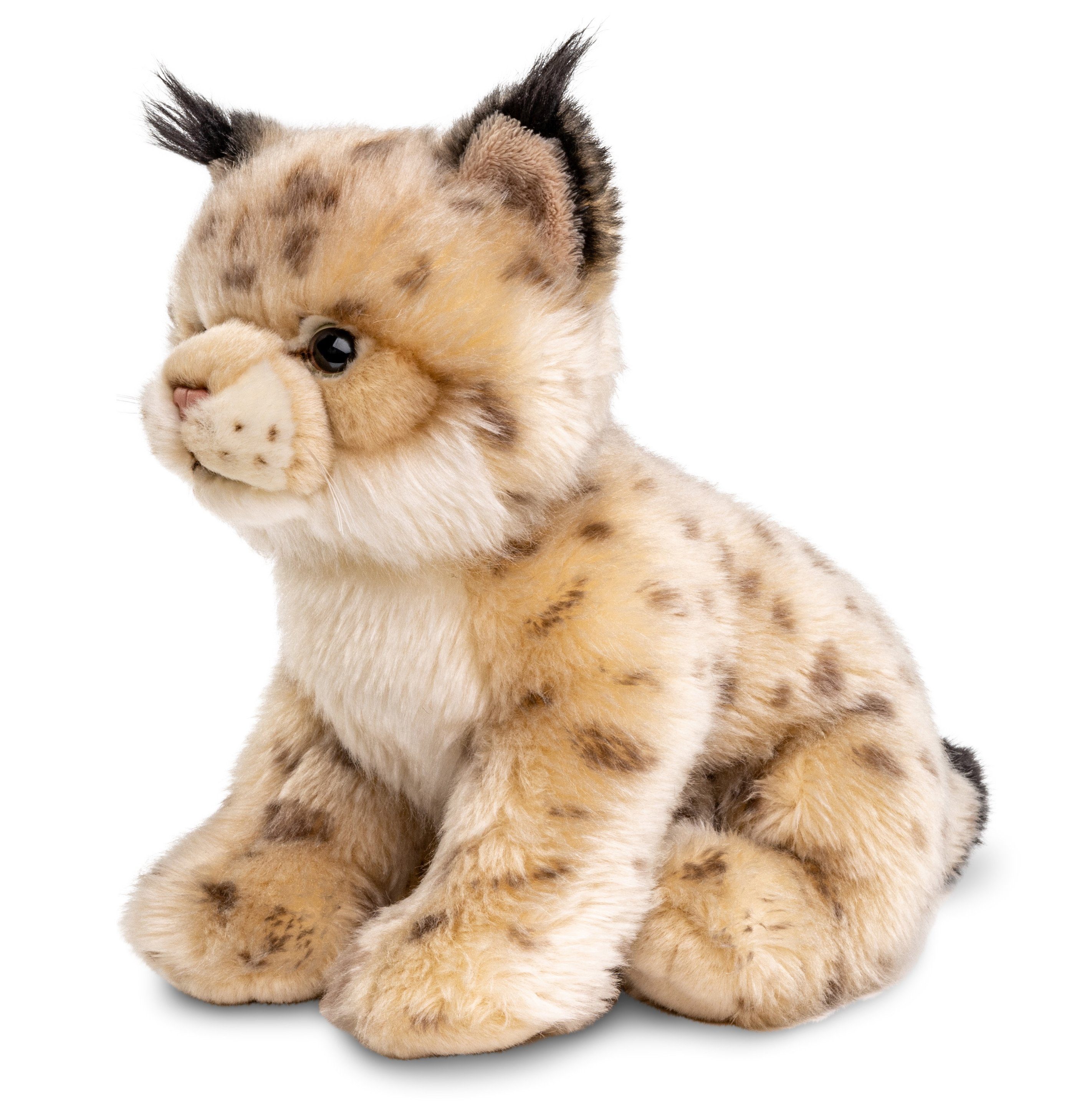 Uni-Toys Kuscheltier Luchs Junges, sitzend - 22 cm (Höhe) - Plüsch-Katze - günstig online kaufen