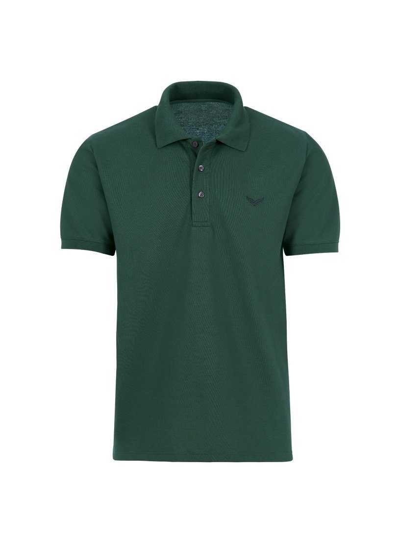 Schnitt Trigema Piqué-Qualität, Unisex TRIGEMA Klassischer in Poloshirt Poloshirt