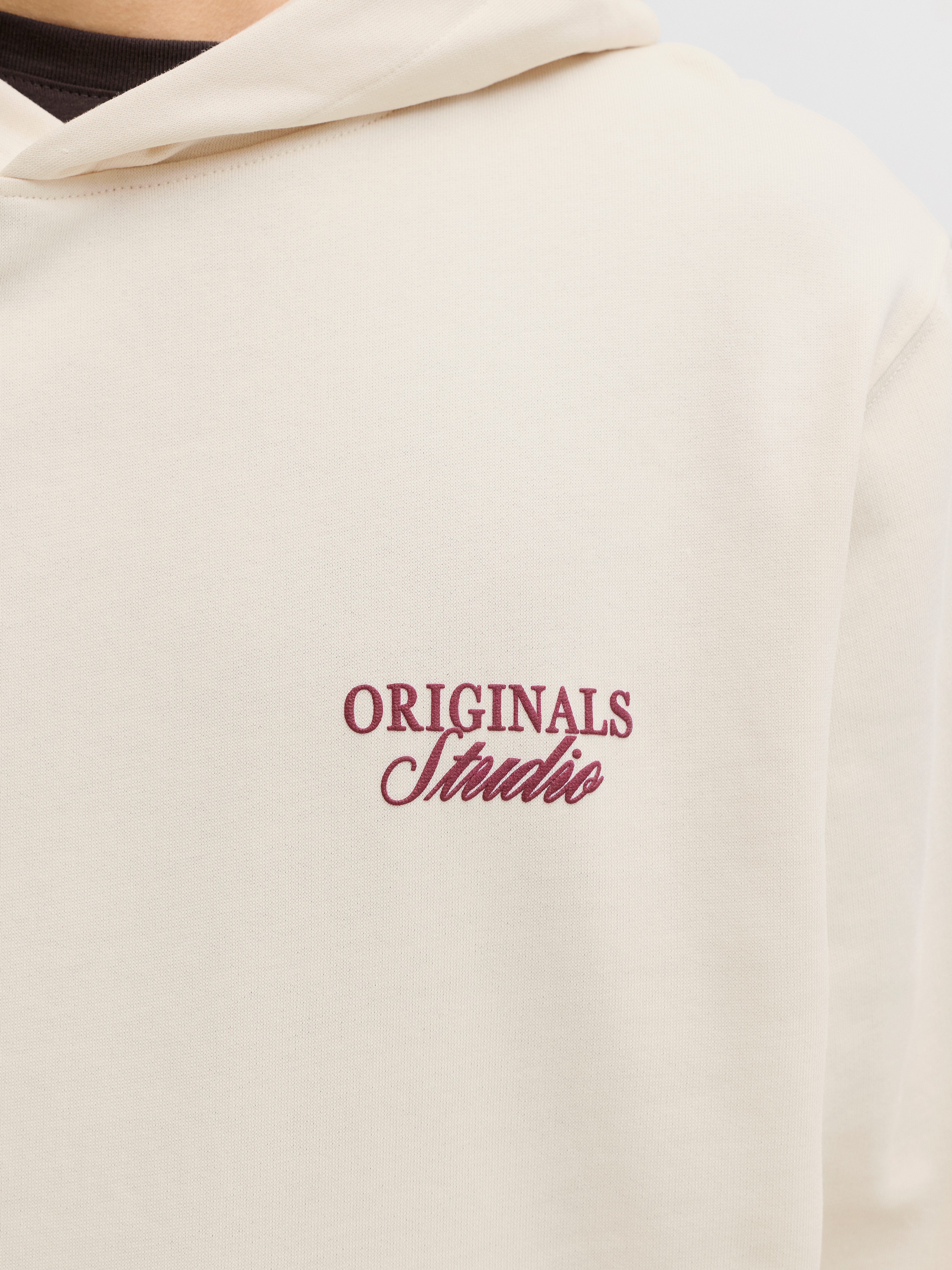 Jack & Jones Kapuzensweatshirt JORNORREBRO TYPO BACK SWEAT HOOD SN mit Print