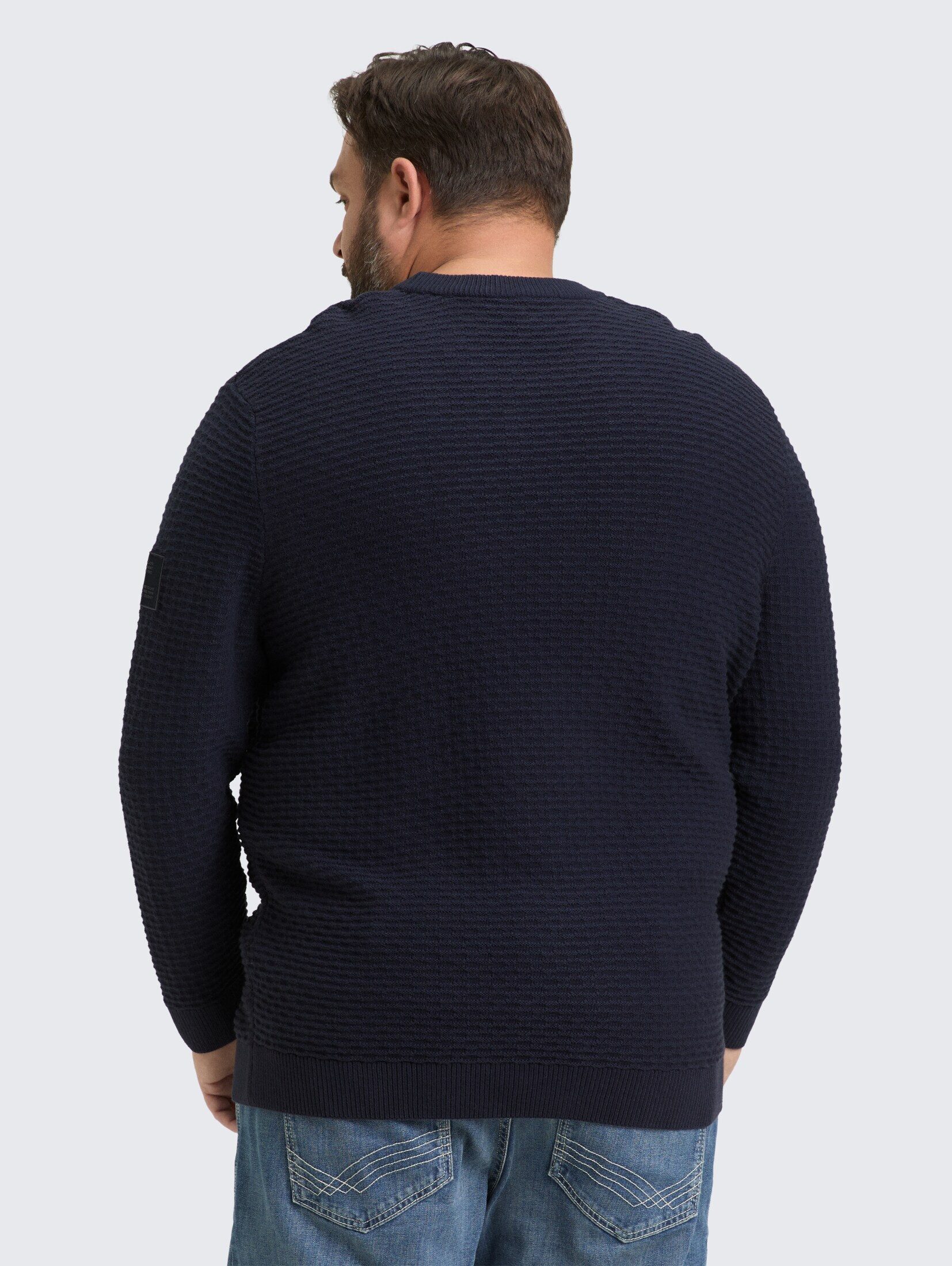TOM TAILOR PLUS Strickpullover Pullover & Strickjacken Plus Size - Strickpullover mit Rundhalsausschnitt
