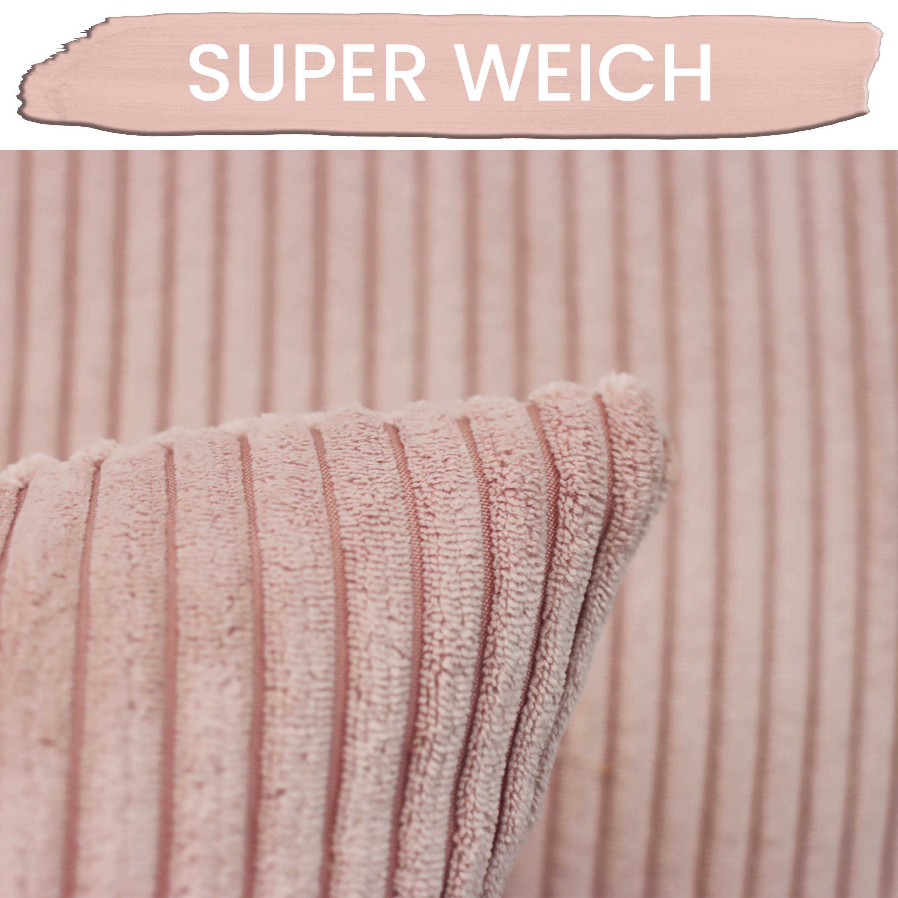 Amilian Dekokissen Sofakissen Couchkissen 2er Set - mit Füllung und Kissenbezug, weich, Hotelverschluss, formstabil – Bild 2 von 5
