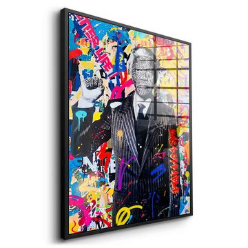 DOTCOMCANVAS® Acrylglasbild FREE NELSON - Acrylglas, Acrylglasbild FREE Nelson Mandela Pop Art Portrait hochkant Wandbild
