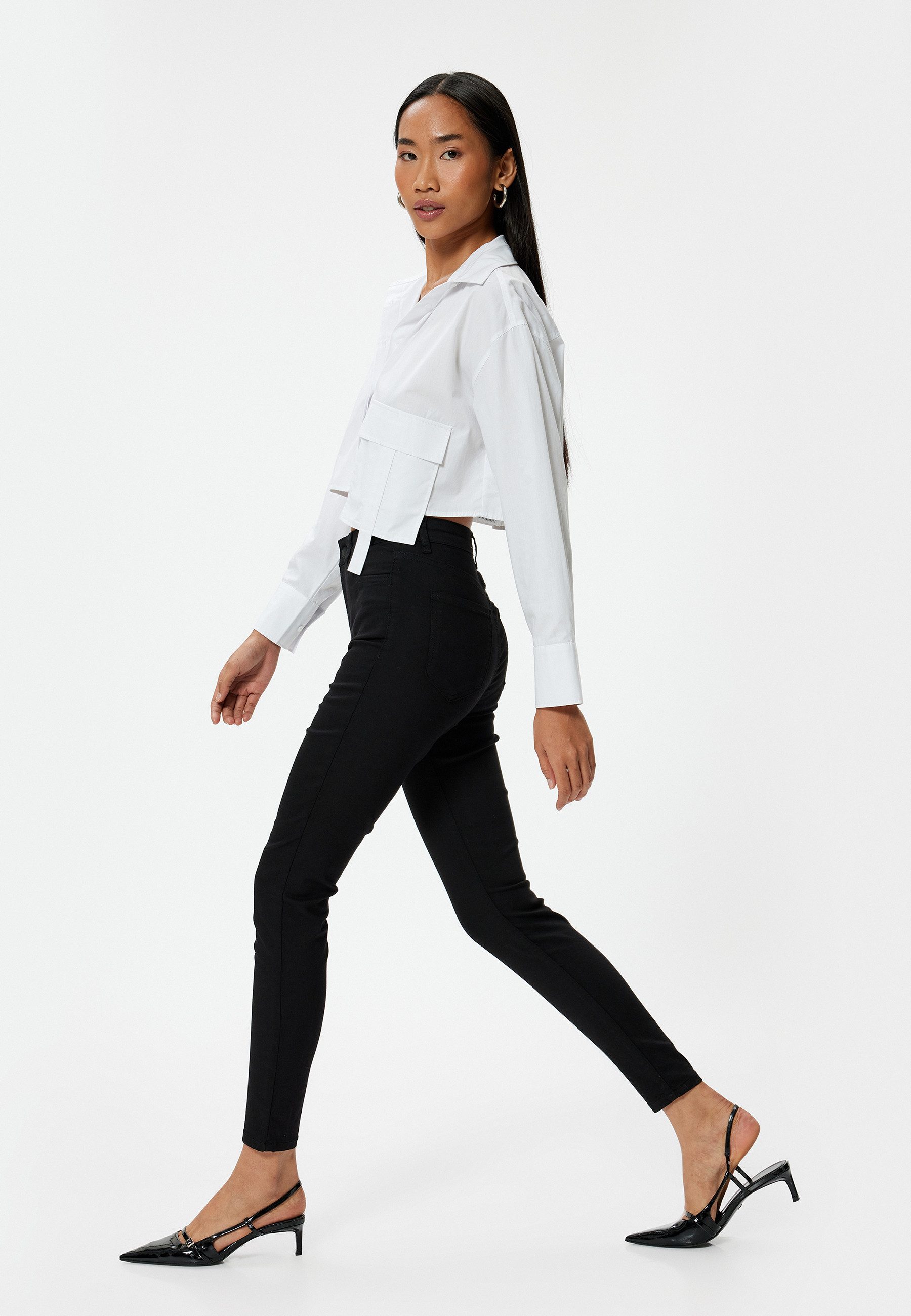 Koton Skinny-fit-Jeans Hohe Leibhöhe Skinny