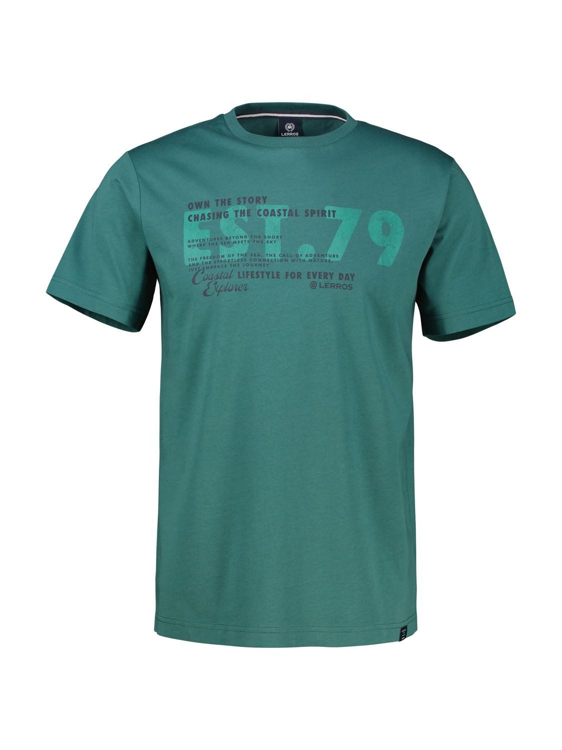 LERROS T-Shirt Basic (SPARPACK) uni + mit Print im 2er Pack günstig online kaufen
